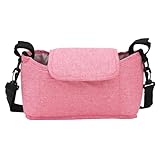 SYUULCOI Baby Kinderwagen Hanging Bag Mehrzweck großer Kapazität Stilvoller Leichter Kinderwagen -Reisetasche für Outdoor Camping (Rosa)