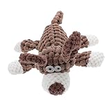 MUELODSIC Kauspielzeug Hund Donkey Form mit Quietscher Strapazierfähiges Elastisches Zahnpflege Kleine und Mittlere Hunde Interaktives Quetschspielzeug zur Zahnreinigung und Beschäftigung