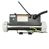 EBAYTV Poolheizung, 3 kW gerade LX Whirlpool-Heizung mit Druckschalter H30-R1,LX SPA Pool-Heizung H30-R1 3 kW Massage-Badewannenheizung