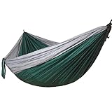 Einzelne Doppel-Hängematte für Erwachsene im Freien Hängesessel mit Rückenlehne Schaukel Campingbett Tragbare Hängematte (3-Pack)