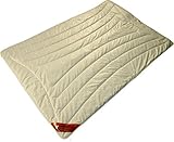 Garanta Bettdecke 135 x 200 cm - Leichte Sommer Kamelhaar Decke 800 g - Bezug Premiumbatist Aloe Vera (100% Baumwolle)