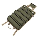 Lurrose Rollen Hardware-kit Werkzeugtasche Für Elektriker Elektrowerkzeug-organizer Auto Werkzeugtaschen Strapazierfähig Klein Werkzeugkasten Dark Green Oxford-stoff