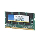 Gugxiom Laptop-Speicher, Volle Kompatibilität 333 MHz 1G Laptop Ram, Langlebig für DDR PC-2700 Notebook