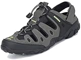 SAGUARO Trekking & Wandersandalen für Herren Damen mit Geschlossene Zehe Sommer Outdoor Sport Sandalen Bequem Atmungsaktiv Trekkingsandalen Grün 43 EU