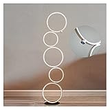 HJLJKG Stehlampe Nordic Ring Touch Switch BOODE Light Art INHEAUS Home Dekorierte Lampe für Wohnzimmerbeleuchtung Moderne Stehlampen Raumdekoration (Lampenschirm Farbe: Schwarz) (weiß)