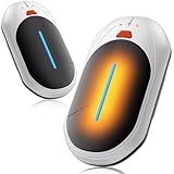 Handwärmer Elektrisch 2er Pack, 6000mAh Ultrathin Wiederaufladbar Handwärmer, Tragbarer Taschenwärmer, Geschenke für Weihnachten, Outdoor Sport, Camping, Wandern