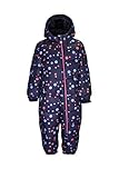 Killtec Kinder Skioverall Karter Mini - Schneeanzug mit Kapuze - 10.000 mm Wassersäule - Skianzug für Mädchen und Jungen, dunkelnavy, 86/92, 34238-000