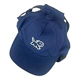 Baseballmütze für Hunde, regulierbar, Baumwolle, durchlässig, Sonnenschutz, für kleine Medien, große und leichte Hunde