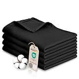 Bellphany 4er Set Premium Geschirrtücher schwarz - Küchentücher aus 100% Baumwolle, Oeko-TEX® zertifizierte Geschirrhandtücher, 45x60cm, schwarz einfarbig