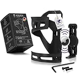 FOSIEN® Silent Track Cage - AirTag Fahrrad Getränkehalter seitlich mit stummer AirTag Integration. Flaschenhalter Fahrrad seitliche Entnahme / Fahrrad Diebstahlschutz Sicherheitsschrauben