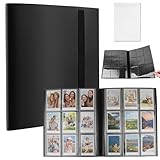 360 Kartenkapazität Sammelkarten Album Karten Sammelalbum Groß Sammelkarten Ordner Sammelmappe Karten Sammelmappe Wasserdichter Ordner für Karte Ordner Sammelkarten Mappe 9 Pocket Sammelalbum