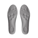 FootFix - Massage Schuhsohlen für Kinder & Erwachsene | Orthopädische Einlagen für Sport & Alltag | Atmungsaktiv (Grau,43-44)