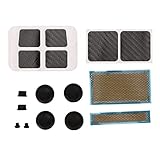 Vikye Spielkonsolen-Schutzset, Schutz für Steam Deck Aufkleber Staubschutz Staubschutz Joystick-Kappe Spielkonsole Hautschutz-Set für Steam Deck