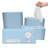 70 Stück erfrischungstücher einzeln verpackt,feuchtes toilettenpapier einzeln verpackt,feuchtes toilettenpapier reisegröße,hautfreundliche Reise Reinigungstücher für Zuhause, Büro, Outdoor