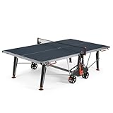 CORNILLEAU 500X - Outdoor & Indoor Tischtennisplatte - 6 mm Melaminharzplatte - 10 Jahre Garantie - Hochwertig und funktional - Wetterfest -Turnierqualität - TÜV geprüft - Klappbar - Blau