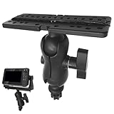 Marine Fish Finder Plate Boat Fish Stand Base - 360 Degree Rotation, Easy Installation Base | Display Holder with Screw and Lock for Canu Use, Bass Boating, Fishing, Gear Installation, Water