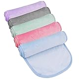 5 Stück Make-up-Entferner, 40 x 20 cm, Mikrofaser-Reinigungstuch, wiederverwendbar, waschbar, für alle Haut, zum Waschen von Gesicht, Make-up, 5 Stück