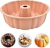 CUEMOON Gugelhupfform Silikon, Gugelhupfform 24 cm, Backform Gugelhupf, Silikon Backform Gugelhupf, Groß Kuchenform, für Kuchen, Götterspeise, Brot