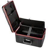 Parat PARACTIVE 35 S (Werkzeugkoffer mit Zugschloss, 1 Schlüssel, in Größe XL, Kunststoff & Aluminium, Schwarz & Rot) 81000151