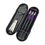 1 Set Dartpfeile aus Metall mit Stahlspitze und Tragetasche, professionelles Stahl-Dart-Nadel-Set, Dartzubehör, einfach zu bedienen