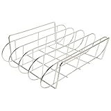 Milisten Grillen Grillen Tablett Antihaft-Grillrost Bratengestell Grills Bräter edelstahlgrill rippchenhalter grillüberdachung grilll Rib-Rack Rinderrippengestell Rostfreier Stahl Silver