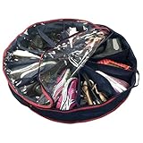 Travel Shoe Bag | Portable Shoe Storage | Multifunction Closet Organizer | Round Shoe Organizer | Clear Cover Organizer | Closet Storage Bag | Shoe Storage Dividers for Home Travel