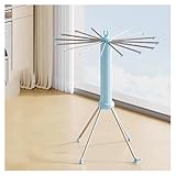 Generisch 4-beiniger Wäscheständer, Faltbarer Wäscheständer, Tragbarer Mit 4 Rollen Und 16 for Trocknen Von Kleidung(Color1,Style 1)