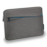 PEDEA Tablet Tasche 9–11' Hülle Case für iPad Pro 11' 2025 M4/M2/M1, iPad Air 11' M3/M2 2024, iPad A16, Galaxy Tab S10FE, S9, A9+, Sleeve mit Zubehörfach, grau
