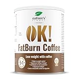 Nature's Finest by Nutrisslim OK! Fatburn Coffee: Instant Kaffee Pulver mit L-Carnitin, Guarana und Holunder - Idealer Abnehmen Kaffee und Natürlicher Energy Drink, Veganer Kaffee, Glutenfrei