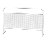 Metallzaun/Trennwand, Sichtschutzwand Für Den Außenbereich, Dekoratives Schutzgeländer, Freistehendes Trennwandelement Für Cafés, Restaurants Und Terrassen(White-A,120x80cm)