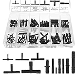 113 Stück T-Verbinder Schlauchverbinder Set, BewäSserung Anschluss Kit, 12 Größen Universal T-Stück Gerade Reduzierstück Schlauchverschraubungen für Gartenschläuche und Bewässerungssystem
