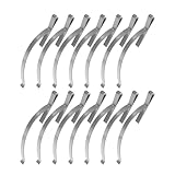 WOONEKY 30 Stück Edelstahl Fensterrahmen Spannfeder Clips Flache Eckhalter für Spannrahmen Stabile Fenstergitterbefestigung Rostfrei Vielseitig für Wohn Gewerbebereiche