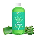 PLANTAWA - Aloe Vera Hundeshampoo 1L | Hundeshampoo für empfindliche Haut und Dermatitis | Anti-Irritation Action Allergenfrei, Parabenfrei, 100% Vegan mit natürlichen Extrakten