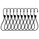 Expander mit Haken, Planenspanner mit Haken, Spanngummi mit Haken, Expanderhaken, Gummispanner mit Haken, Hochbelastbare Gummispanner, für Stationäre Transportanhänger, Banner, Plakate, Zelte,10 Stück