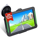 Navigationsgerät für Auto, TOUTBIEN GPS Navi 7 Zoll Navigation für PKW LKW mit POI Blitzerwarnung Sprachführung Fahrspurassistent 52 Europa UK 2022 Karte Lebenslang Kostenloses Kartenupdate