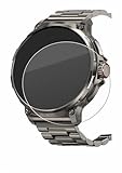 BROTECT Schutzglas für Tesofit Smartwatch 1.85' (rund) Schutzfolie Panzer-Folie Glas [Extrem Kratzfest 9H, Anti-Fingerprint, Ultra-Transparent]