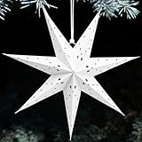 ZeiLaBang Kakadi 45cm Papiersterne zum Aufhängen,Papierstern Weihnachten,Faltstern Weihnachten,Papierstern zum Aufhängen,Weihnachtsstern,papierstern für Fensterdeko Weihnachtsdeko Weihnachtsbaum