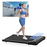 Lacuffy Raceable Walking Pad Leise, Laufband für Zuhause Max 136 kg APP Control, Laufband Schreibtisch mit Training Couses und AI Traininging