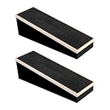 Harilla 2 Stück Schrägbrett aus Holz, Balance Board, Trainingsgerät, Fußstrecker aus Holz, Kniebeugenkeil für Skating-Trainingsübungen