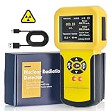 Geigerzähler Kethvoz Nuklearer Strahlungsdetektor mit Alarm Erkennt Radioaktivität Beta Röntgenstrahlung Gamma Strahlungsmessgerät Wiederaufladbarer Nuclear Strahlungsdetektor KE-886A