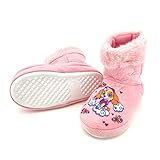 heimtexland ® Paw Patrol Hausschuhe Kinder Hüttenschuhe Kuschelig Warm Anti Rutsch Hausstiefel Typ867 Skye Rosa 27-28