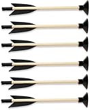 BestSaller 1213 Pfeil/Bolzen 18cm für Armbrust, Natur/Schwarz (6 Stück)
