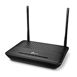 TP-Link TD-W9960v WLAN Telefonie VDSL DSL Modem Router (300 Mbit/s a 2,4GHz, VDSL-Vectoring 100Mbit/s, komp. mit Telekom/1&1/Vodafone/O2, DECT Basis und Mediaserver, nur für Deutschland) schwarz