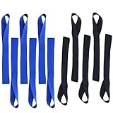FTXanty 10 Stück Zurrschlaufen Sicherheit Gurtschlaufen Spanngurt 45cm Schlaufen Spanngurte Befestigungsgurt für Sicheres Trailering Von Motorrad Dirtbike ATV UTV -Schwarz + Blau