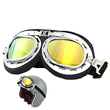 Motorradbrille – gepolsterte Retro-Sonnenbrillen, Sportbrille, Überbrillen-Passform, hochbeständige Linsenabdeckung, Rundum-Komfort, Augenschutz, staubiges Trail-Biking, Expeditionszweck
