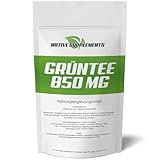 Grün Tee Extrakt Kapseln | 850mg Grüntee pro Kapsel | Grüner Tee Hochdosiert | 100% Preis-Leistung | Green Tea Capsules | Exclusive Qualität (600 Stück MAXIMUM Rabatt)