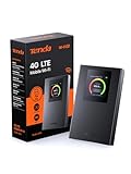 Tenda Mobiler WLAN Router mit LCD-Anzeige, Wi-Fi 6 Tragbarer Hotspot, 2100mAh Akku, USB-C-Port, Plug & Play, WPA3, 4G-Modem, MiFi, Mini-Größe, kompatibel mit entsperrter Nano-SIM-Karten, MF6
