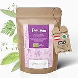 Dr. Elisabeth Tee-tox | Bio Bitter Kräuter-Tee mit Mate, Schafgarbe, Ingwer, Mariendistel, Brennnessel | Leber | ca. 50 Tassen | Tee Lose 100g