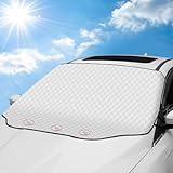 Tevlaphee Sonnenschutz Auto Frontscheibe, Windschutzscheibe Sonnenschutz, UV-Schutz für Sommer, Sonne, Staub, Schnee, EIS, Frost, 193 * 126cm