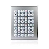 Knix Premium Golfball Setzkasten aus Aluminium für 48 Golfbälle - Schaukasten, Golf-Regal Vitrine Display passionierte Golfer